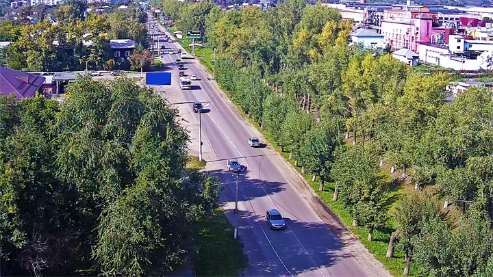 Веб-камера на перекрёстке Трофимова/Ударная, Бийск