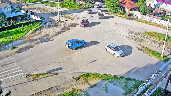 Webcam at the intersection of Udarnaya/Martyanov, Biysk city