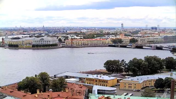 Webcam on the spire of Peter and Paul Fortress