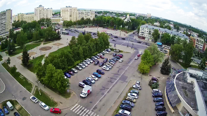 Webcam on Victory Square in Vladimir city