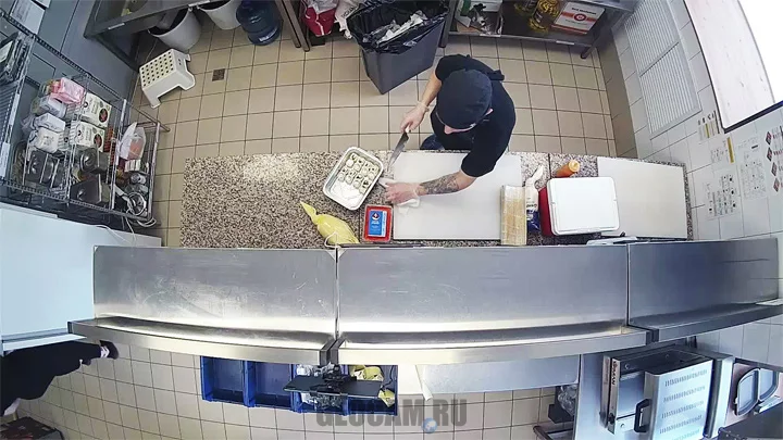 Webcam in the sushi bar «Yapoki» on Pushkin Street, Kurgan