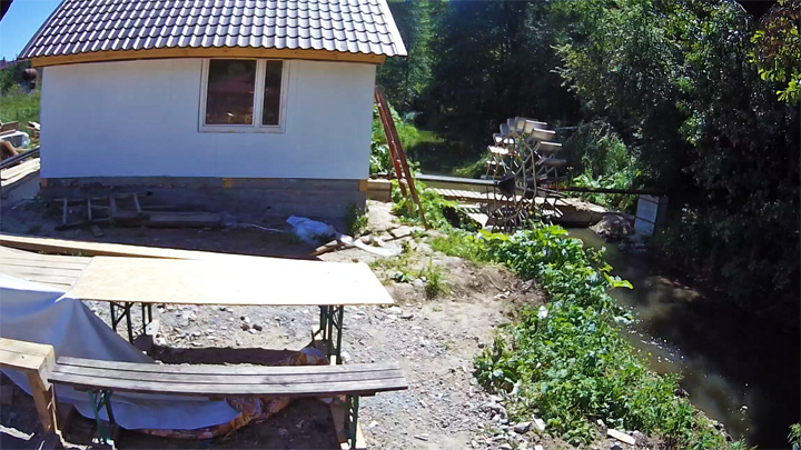 Webcam at the watermill in Zaoksky settlement