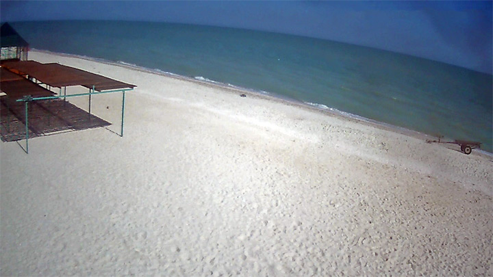 Webcam on the beach of the recreation center «Zgoda» in Kirillovka on Fedot Spit