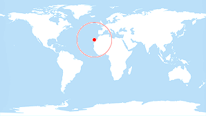 World map: Canary Islands