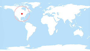 World map: Iowa