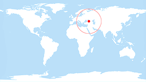 World map: Dzhubga